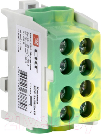 Изображение товара Клемма EKF PROxima KSR-2.25-2.16-Y-Green