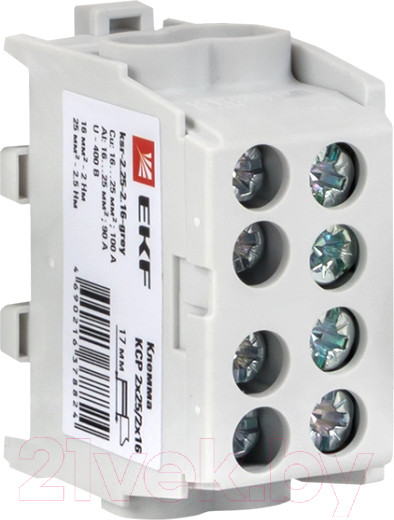 Изображение товара Клемма EKF PROxima KSR-2.25-2.16-Grey