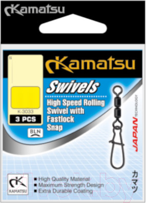 Изображение товара Вертлюг рыболовный KAMATSU K-3033 / 563033008 (5шт)