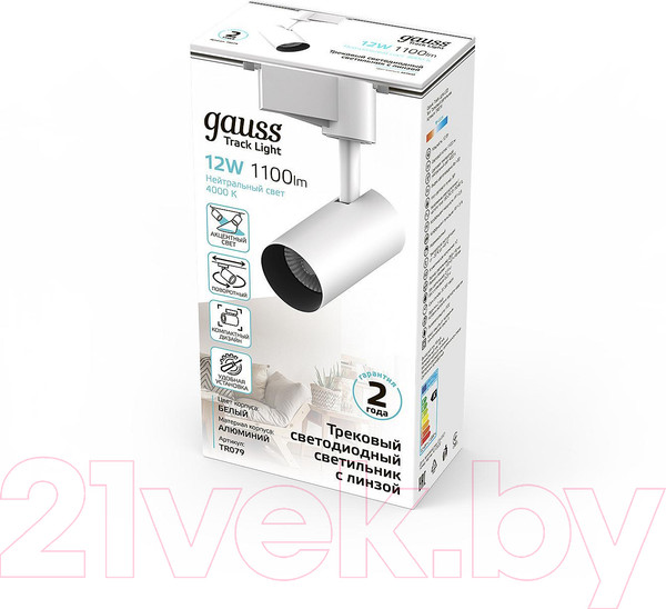 Изображение товара Трековый светильник Gauss TR079