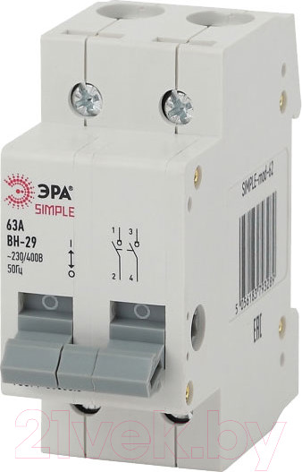 Изображение товара Выключатель нагрузки ЭРА Simple-mod-62 / Б0039252