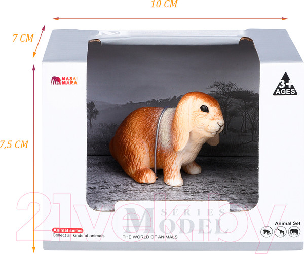 Изображение товара Фигурка коллекционная Masai Mara На ферме. Кролик рыжий / MM212-202