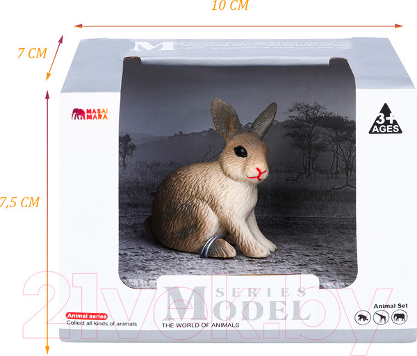 Изображение товара Фигурка коллекционная Masai Mara На ферме. Кролик серый / MM212-203