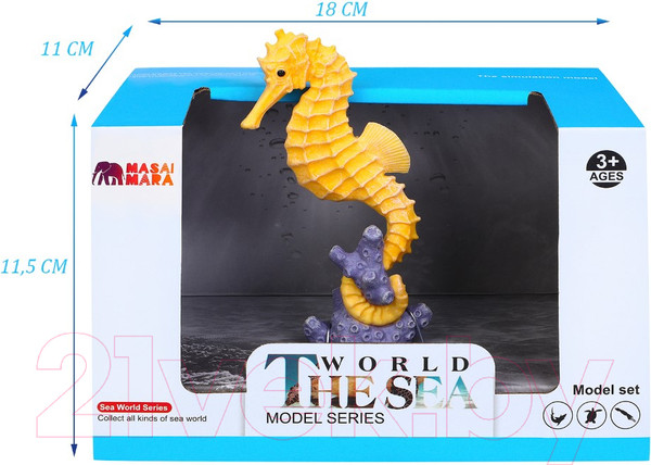 Изображение товара Фигурка игровая Masai Mara Мир морских животных. Морской конек / MM213-295