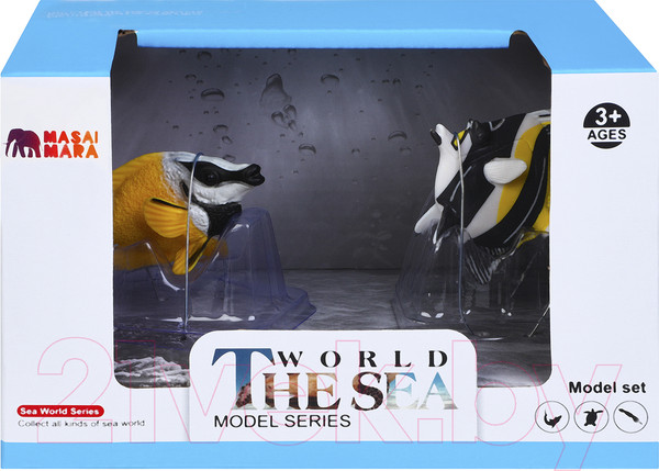 Изображение товара Набор фигурок коллекционных Masai Mara Мир морских животных. Рыбка-лиса и мавританский идол / MM213-299