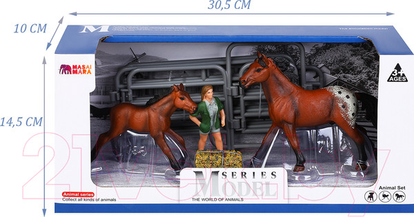 Изображение товара Набор фигурок коллекционных Masai Mara Мир лошадей / MM214-339