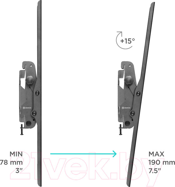 Изображение товара Кронштейн для телевизора Onkron UT4 (черный)
