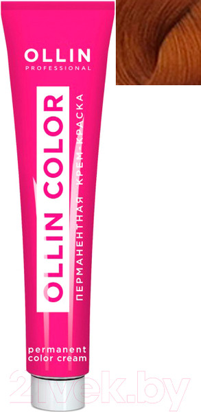 Изображение товара Крем-краска для волос Ollin Professional Color перманентная 7/43 (100мл, русый медно-золотистый)