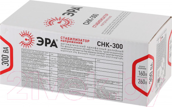 Изображение товара Стабилизатор напряжения ЭРА СНК-300 / Б0031555