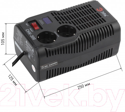 Изображение товара Стабилизатор напряжения ЭРА СНК-300 / Б0031555