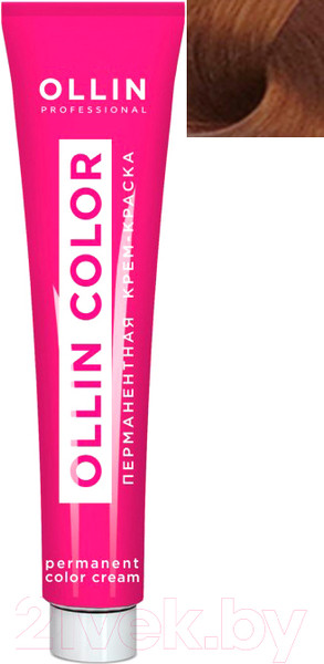 Изображение товара Крем-краска для волос Ollin Professional Color перманентная 7/75 (100мл, русый коричнево-махагоновый)