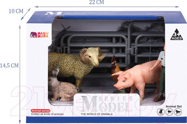 Изображение товара Набор фигурок коллекционных Masai Mara На ферме / MM215-330