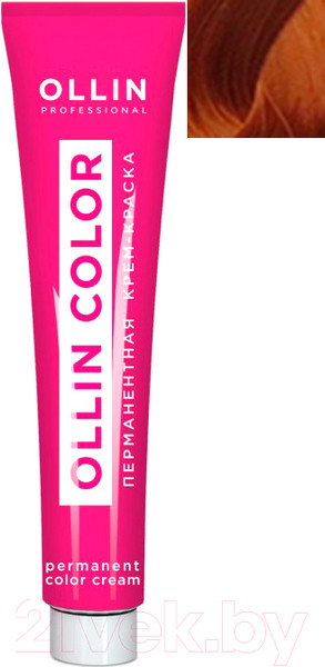 Изображение товара Крем-краска для волос Ollin Professional Color перманентная 8/4 (100мл, светло-русый медный)