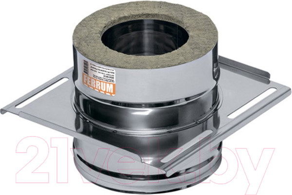 Изображение товара Площадка монтажная для дымохода Ferrum 430+нерж./1.5 Ф100x200 / f3201