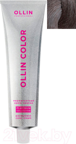 Изображение товара Крем-краска для волос Ollin Professional Color Platinum Collection перманентная 7/12 (100мл, русый пепельно-фиолетовый)