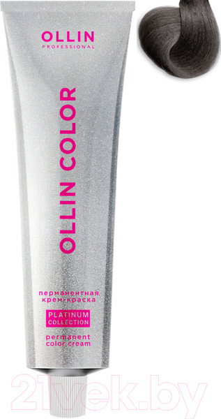 Изображение товара Крем-краска для волос Ollin Professional Color Platinum Collection перманентная 8/11 (100мл, светло-русый интенсивно-пепельный)