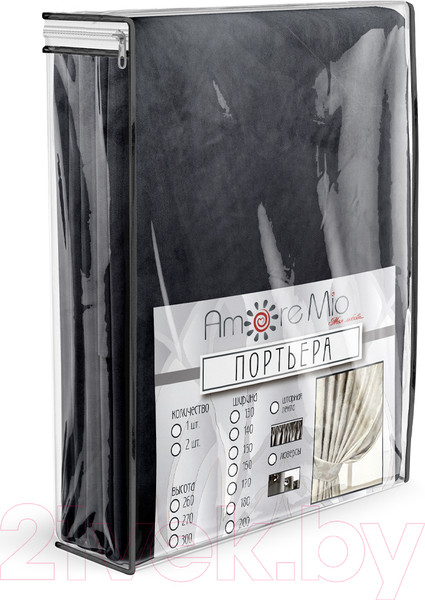 Изображение товара Штора Amore Mio RR PL T66-16 200x270 / 18646 (серый)