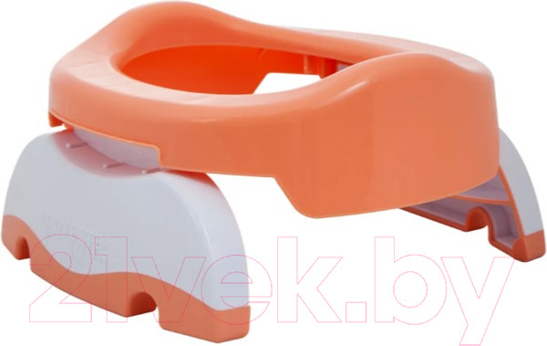 Изображение товара Дорожный горшок Potette Plus 2730 (персиковый, с одноразовыми пакетами)