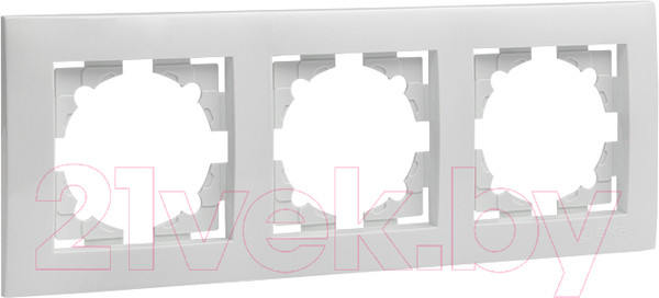 Изображение товара Рамка для выключателей и розеток EKF PROxima Валенсия / EWM-G-303-10 (белый)