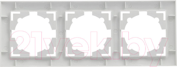 Изображение товара Рамка для выключателей и розеток EKF PROxima Валенсия / EWM-G-303-10 (белый)