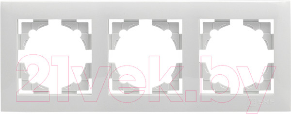 Изображение товара Рамка для выключателей и розеток EKF PROxima Валенсия / EWM-G-303-10 (белый)