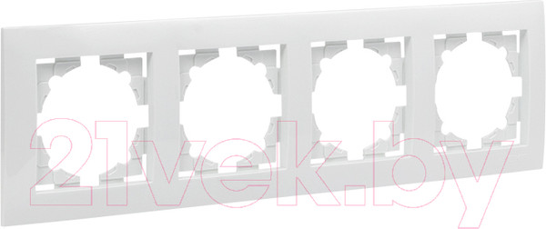 Изображение товара Рамка для выключателей и розеток EKF PROxima Валенсия / EWM-G-304-10 (белый)