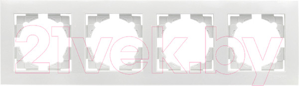 Изображение товара Рамка для выключателей и розеток EKF PROxima Валенсия / EWM-G-304-10 (белый)