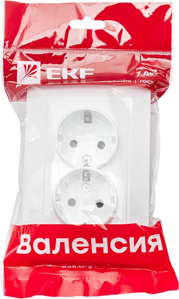 Изображение товара Розетка EKF PROxima Валенсия / EWR16-128-10 (белый)