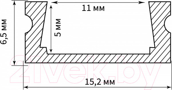Изображение товара Профиль для светодиодной ленты Feron CAB262 / 10371
