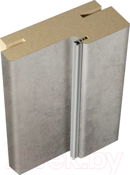 Изображение товара Коробка Velldoris Экошпон телескопическая 70x26x2100 / VD065056 (муар светло-серый)
