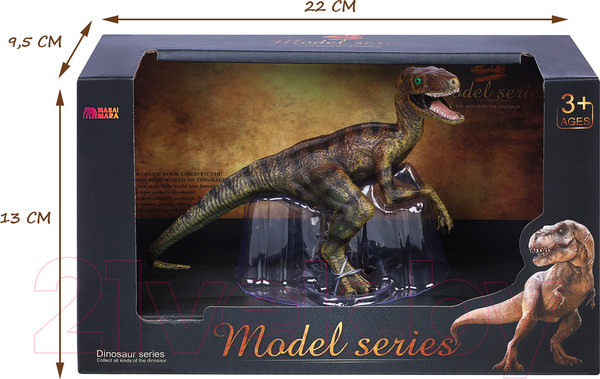 Изображение товара Фигурка коллекционная Masai Mara Мир динозавров. Велоцираптор / MM216-039