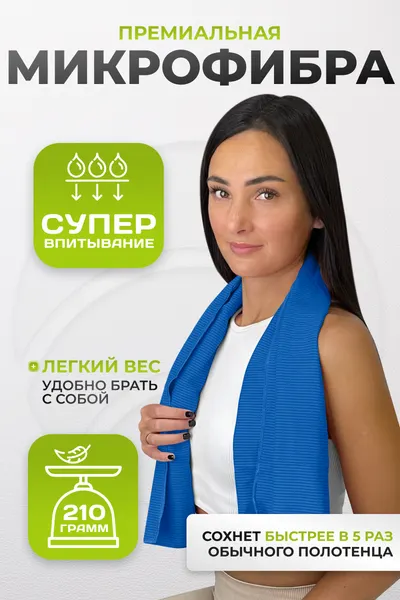 Изображение товара Полотенце Clam PR024 70х140 (синий)