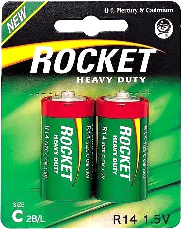 Изображение товара Комплект батареек Rocket R14 2BL (2шт)