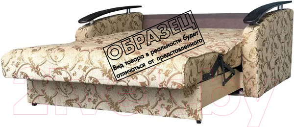 Изображение товара Диван Асмана Виктория 120 с декором 2 (шинил квадро 2/подлоконтник ткань)