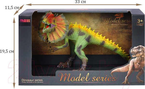 Изображение товара Фигурка коллекционная Masai Mara Мир динозавров. Дилофозавр / MM216-087