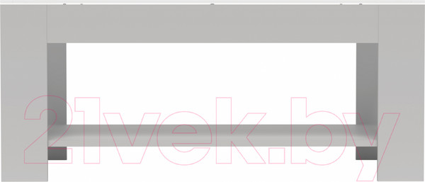 Изображение товара Журнальный столик Мебелик BeautyStyle 26 (графит светлый U708/стекло белое)