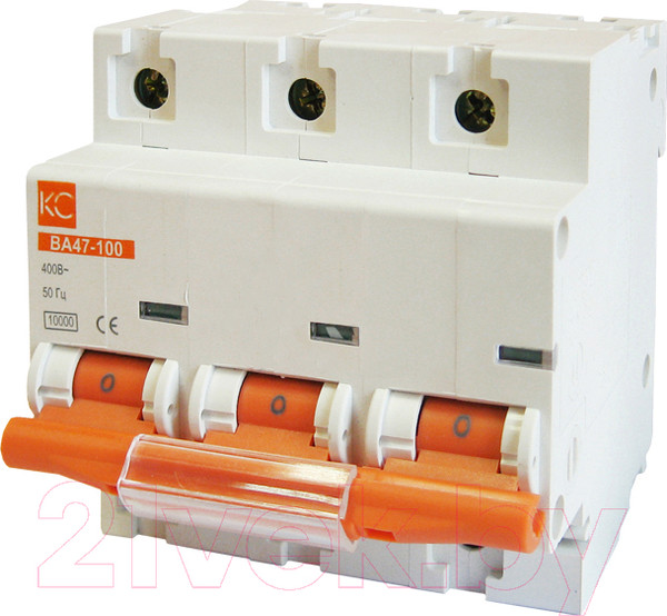Изображение товара Выключатель автоматический КС ВА 47-100 3Р 100А С / 81710