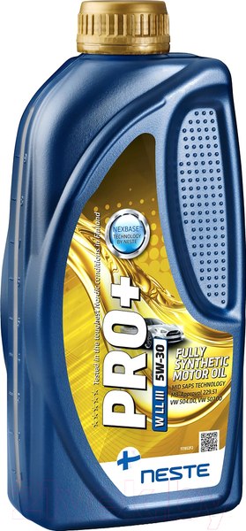 Изображение товара Моторное масло Neste Pro+ W LL III 5W30 / 117852 (1л)