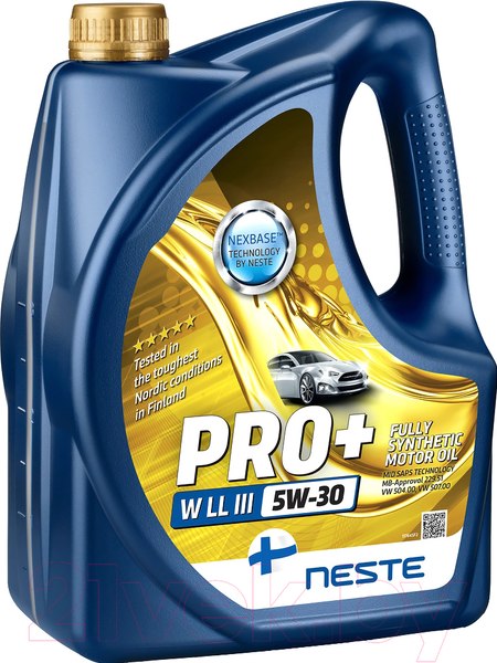Изображение товара Моторное масло Neste Pro+ W LL III 5W30 / 117845 (4л)