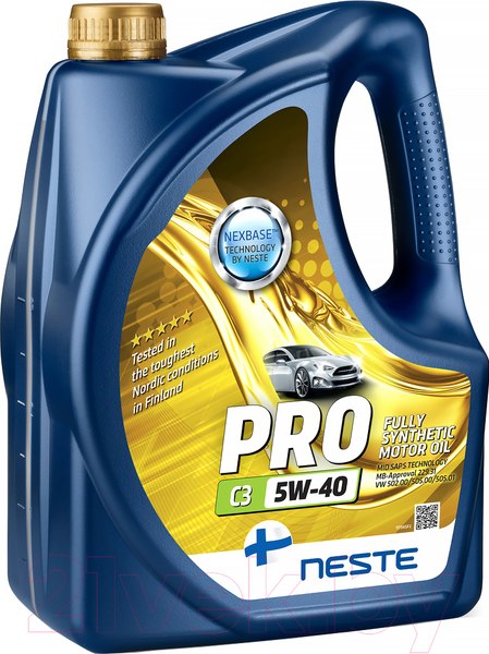 Изображение товара Моторное масло Neste Pro C3 5W40 / 117345 (4л)