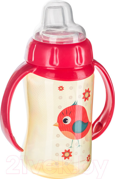 Изображение товара Поильник Canpol Cute Animals / 56/512 (320мл, красный)
