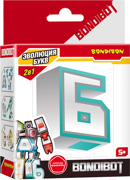 Изображение товара Робот-трансформер Bondibon Bondibot Буква Б / ВВ5487