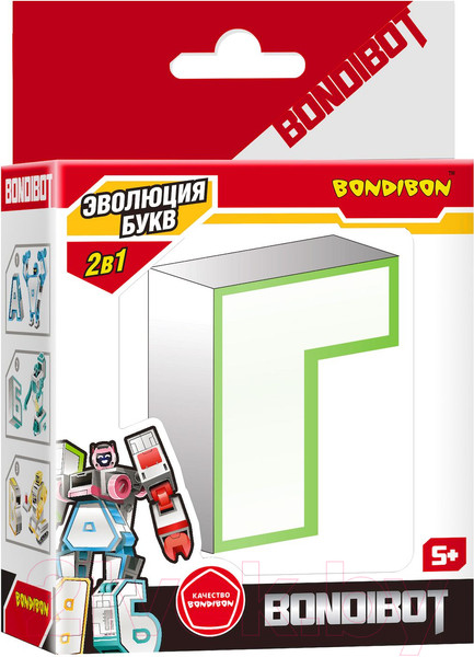 Изображение товара Робот-трансформер Bondibon Bondibot Буква Г / ВВ5489