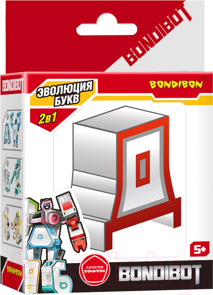 Изображение товара Робот-трансформер Bondibon Bondibot Буква Д / ВВ5490