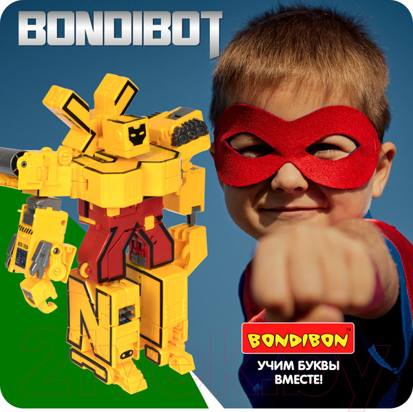 Изображение товара Робот-трансформер Bondibon Bondibot Буква Ё / ВВ5492