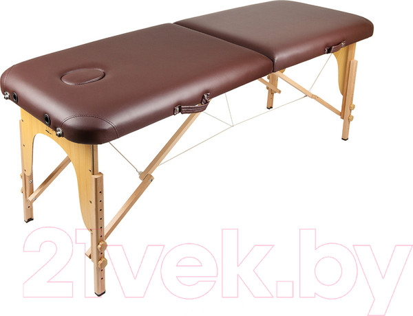 Изображение товара Массажный стол Atlas Sport Складной 2-с 60см (коричневый/деревянный)
