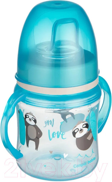 Изображение товара Поильник Canpol Easy Start Exotic Animals / 35/207 (120мл, голубой)