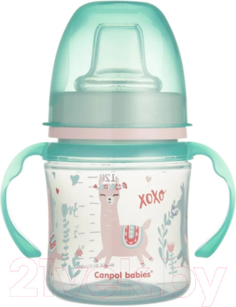 Изображение товара Поильник Canpol Easy Start Exotic Animals / 35/207 (120мл, зеленый)