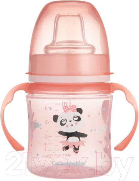 Изображение товара Поильник Canpol Easy Start Exotic Animals / 35/207 (120мл, розовый)