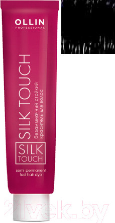 Изображение товара Крем-краска для волос Ollin Professional Silk Touch Безаммиачная 4/71 (60мл, шатен коричнево-пепельный)